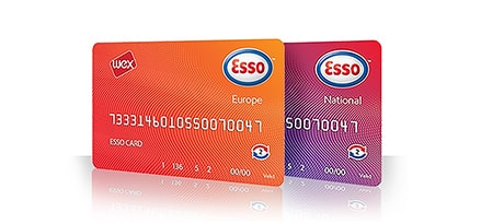 De Esso Card™ in oranje en paars